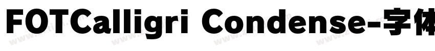 FOTCalligri Condense字体转换